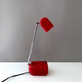 70's desk lamp, table lamp "Briloner Leuchte", telescopic lamp, travel lamp, vintage interior.