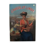 Lindt chocolate metal advertising plate
