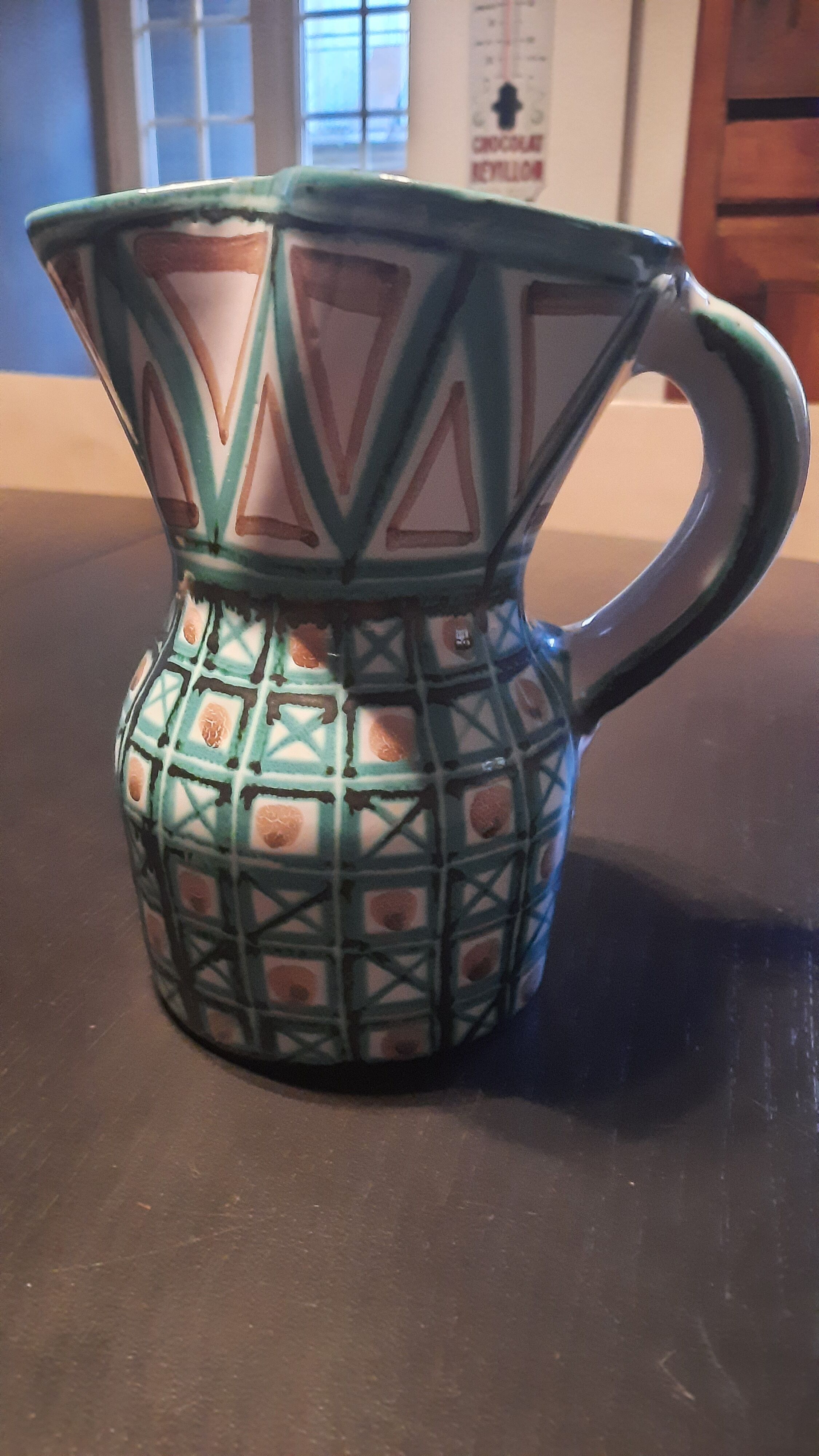 Robert Picault ceramic pitcher
