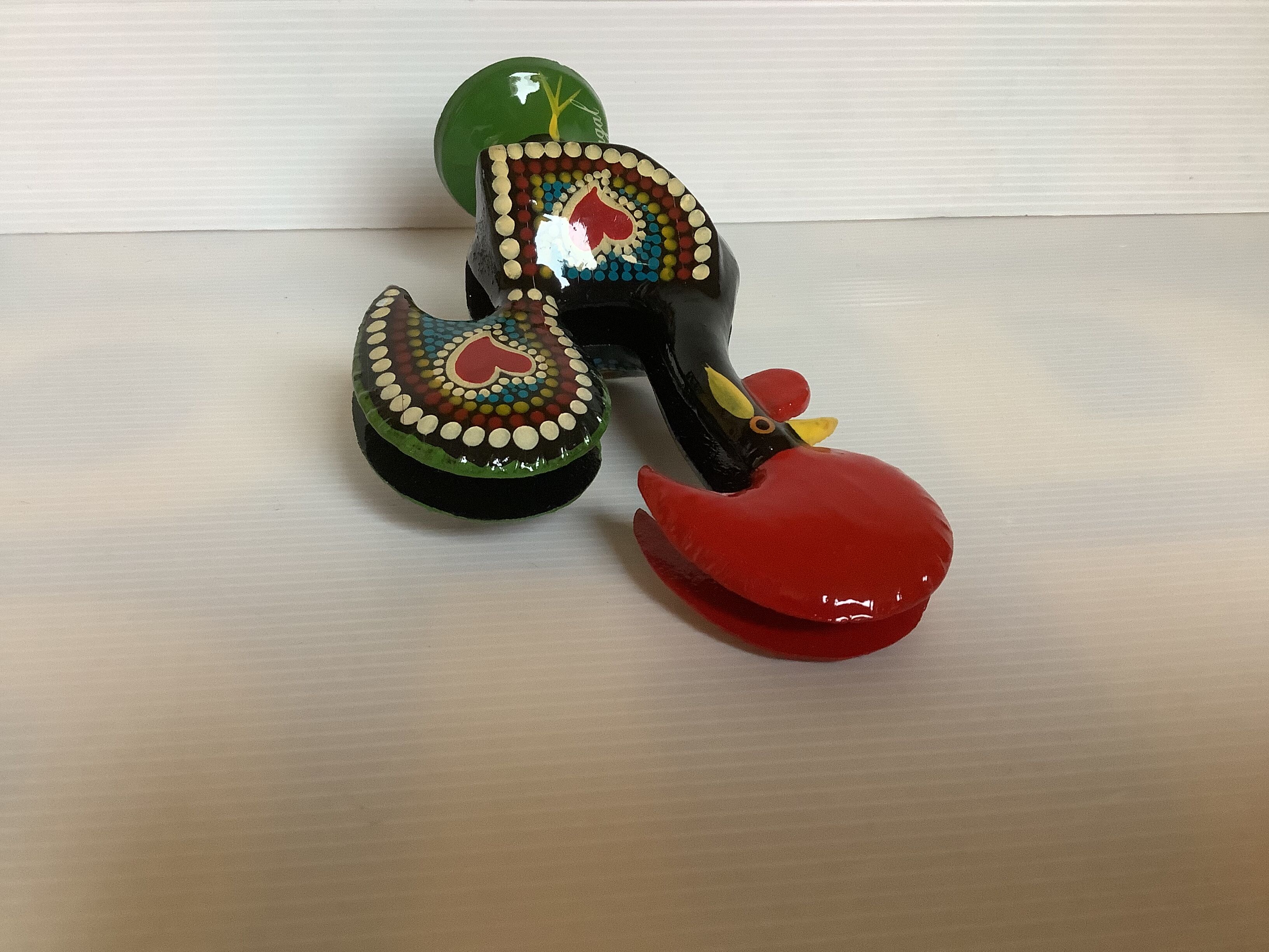 Cast iron rooster letter rack