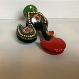 Cast iron rooster letter rack