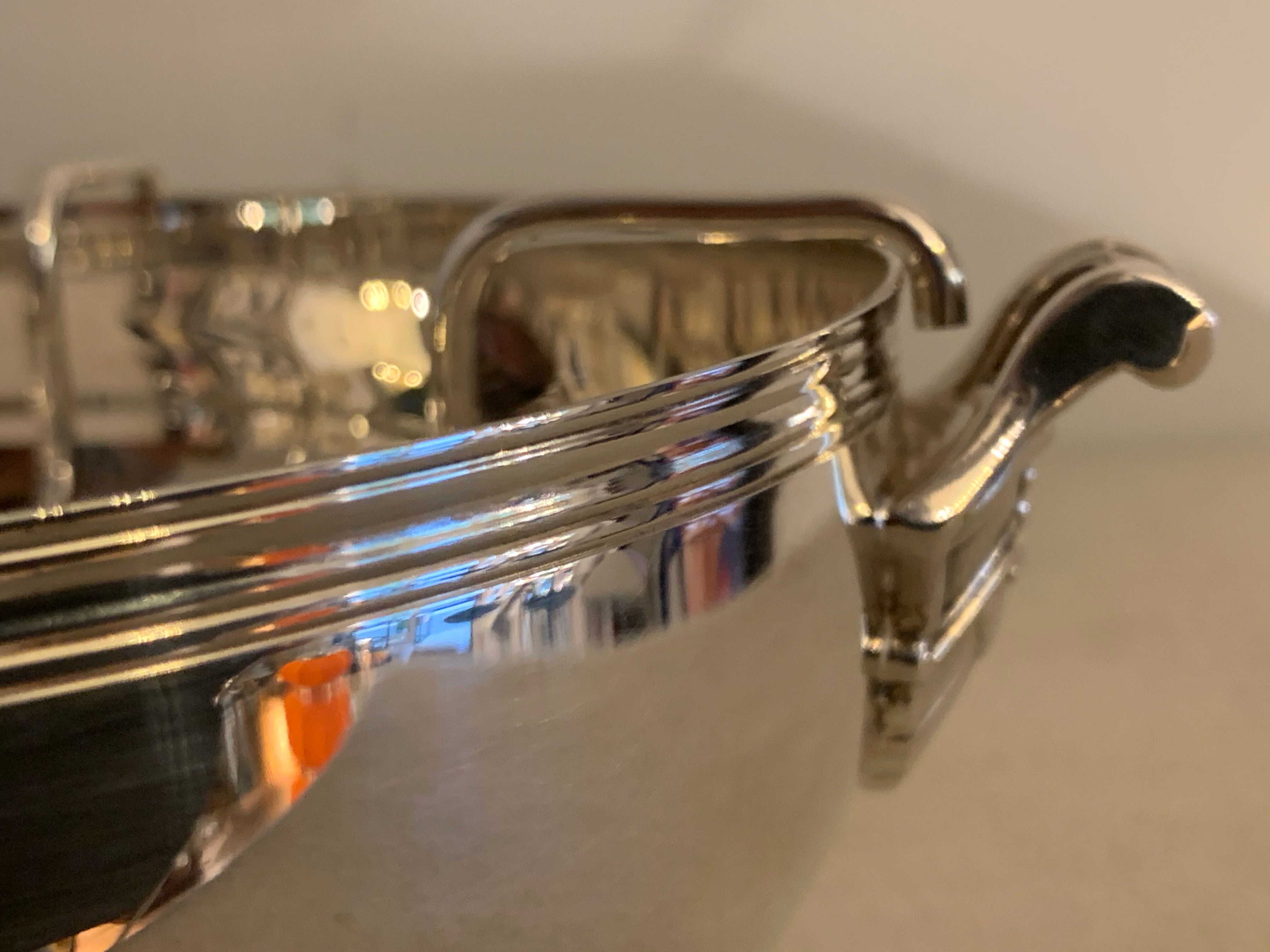 Christofle silver metal caviar service