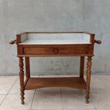 Meuble de toilette en noyer