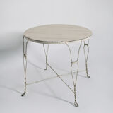 Wrought iron dining table, 1920s.