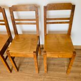 Ensemble de 4 chaises années 60