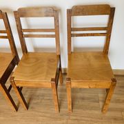 Set of 4 chairs from the 1960s.