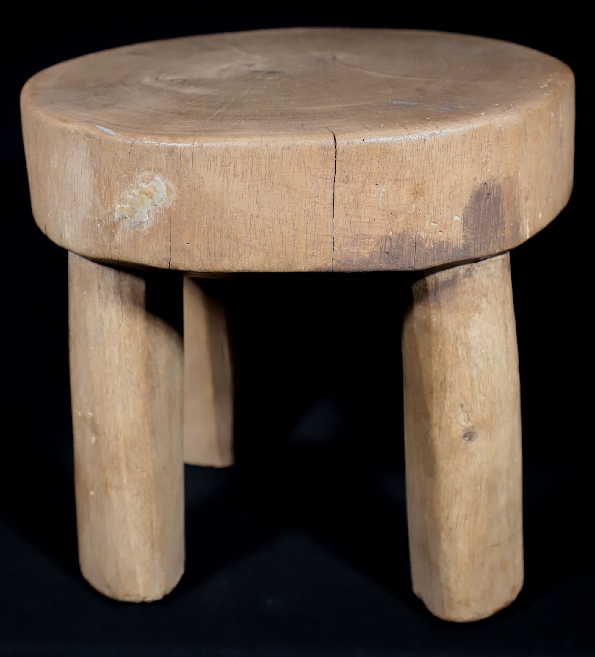 African Art Africa - Antique Wooden Stool West Africa - 21 Cms