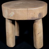 African Art Africa - Antique Wooden Stool West Africa - 21 Cms
