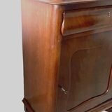 Louis Philippe jam maker in mahogany and 19th century veneer