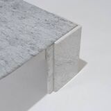 Gray Marble Drop-Shaped Coffee Table, 1980s