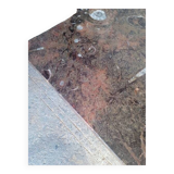 Fossil marble design coffee table 124cm