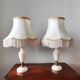 Paire de lampes vintage en albâtre