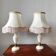 Pair of vintage alabaster lamps