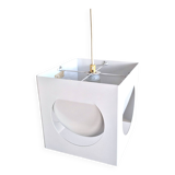 White metal pendant lamp by Shogo Suzuki for Orno, Finland 1960's