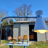 Adjustable Floor Lamp Iron and Chrome