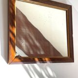 Art deco mirror 1920 wood and silver vintage
