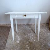 Desk table in its original white