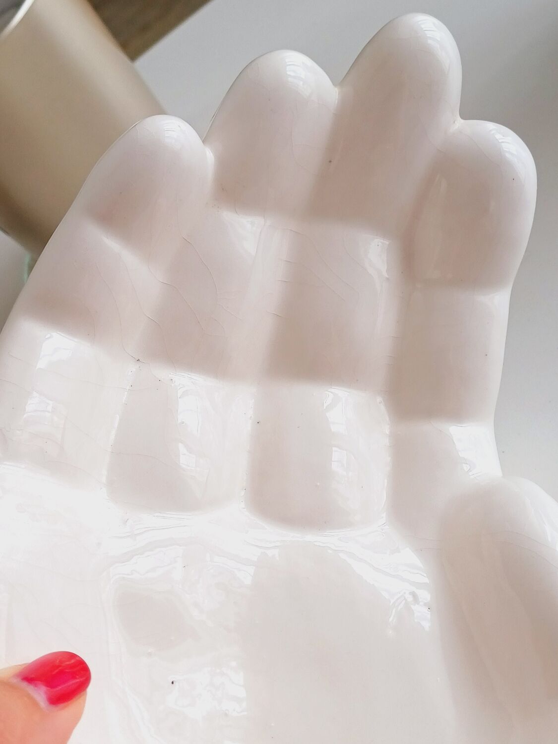 Giant ceramic hand