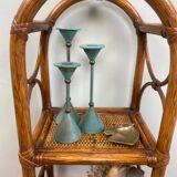 Vintage rattan shelf