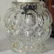 Paire de suspensions verre bulles vintage