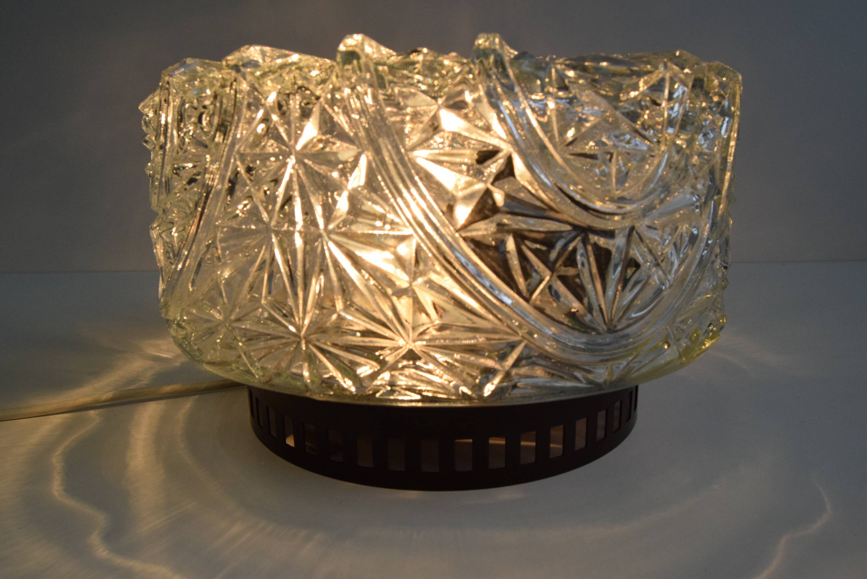 Mid-century round ceiling light, 1980s.