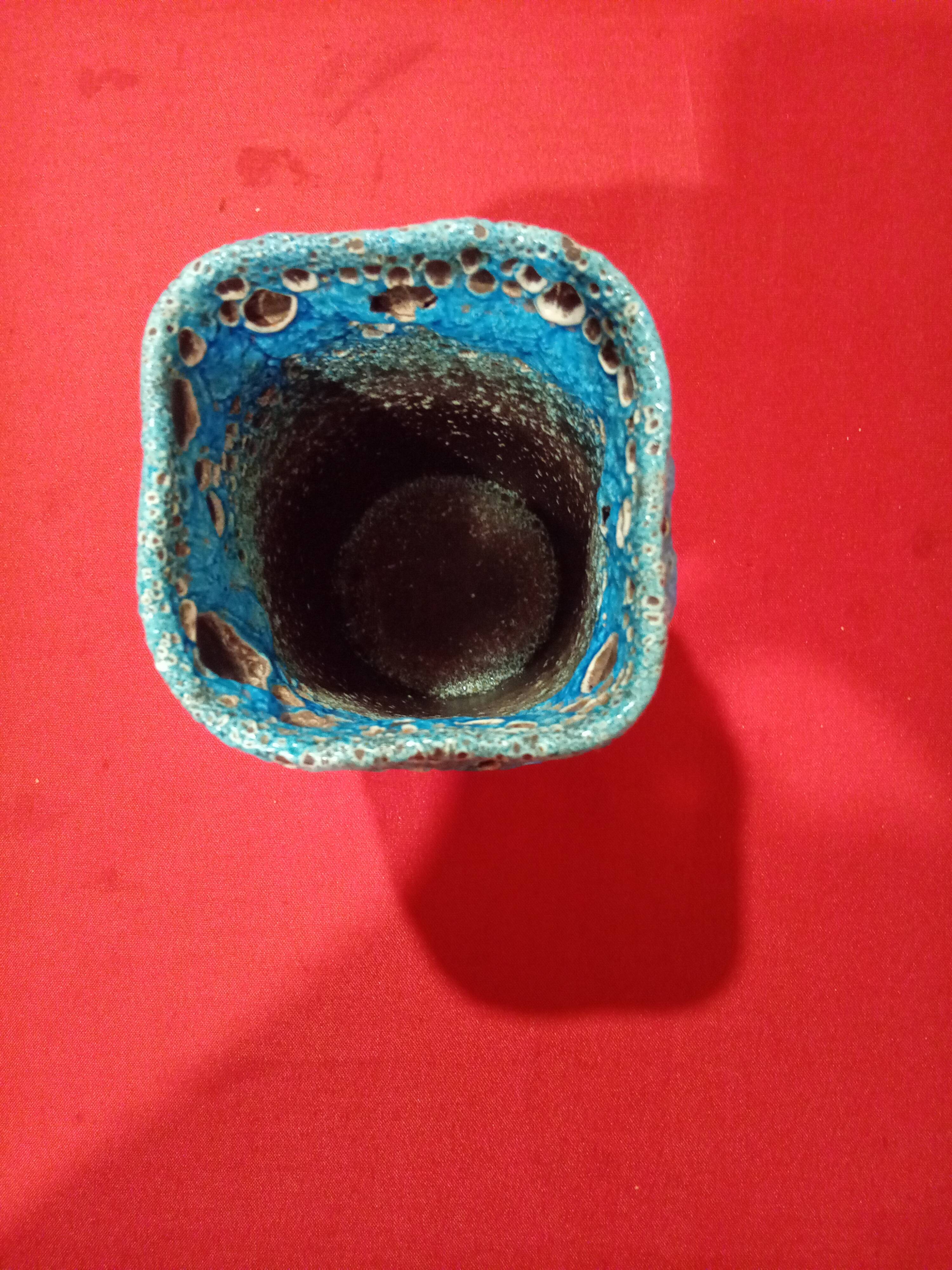 Blue Glacier Enamels Vase