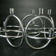 Candlestick space age chrome 1970