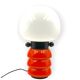 Lampe de table orange space age, F.lli Faver Italie, années 1970