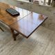 Table repas style drapière noyer 2m5/3m5 1900
