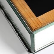 Stunning  large 1980s Italian mirror ceiling lamp in Postmodern design