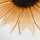 Plat tournesol en verre moulé pressé circa 1960