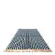 Moroccan Berber rug blue and ecru 300x200 cm – geometric pattern
