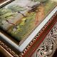 Post-impressionist “Chemin de Merolle” painting by Roger Aubrun 1947 + frame