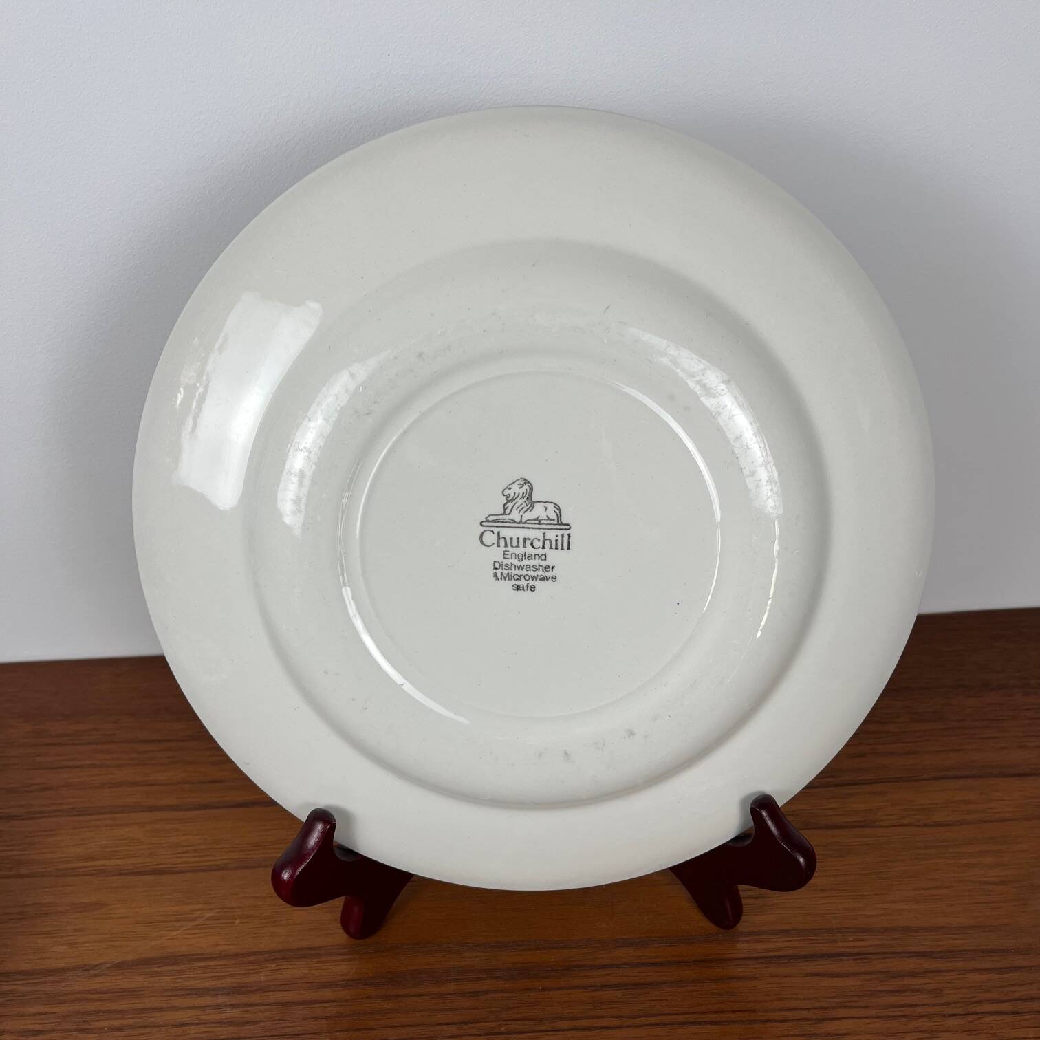 Set de 6 assiettes plates Churchill England, motif  fleur, 1970