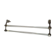 Towel rack in chrome iron and glass