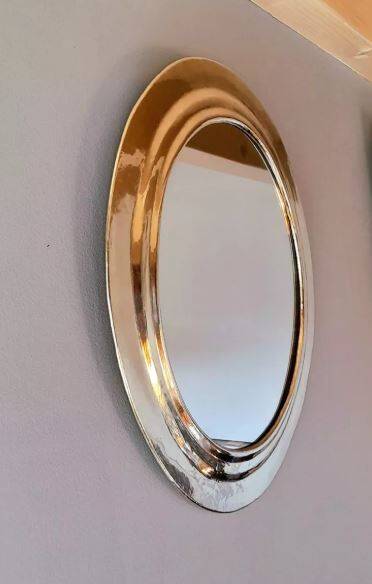 Metal mirror, 39x39 cm, 1970.