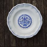 12 Old Soup Plates in Gien Earthenware - Rouen Decor