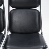 Paire de chaises cantilever en cuir par Mauser Werke Waldeck, Allemagne de l'Ouest, 19