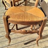 1 set of 4 rustic chairs