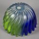 Vintage 1980s Walther Glas 'Solaris' Art Glass Swirl Bowl.