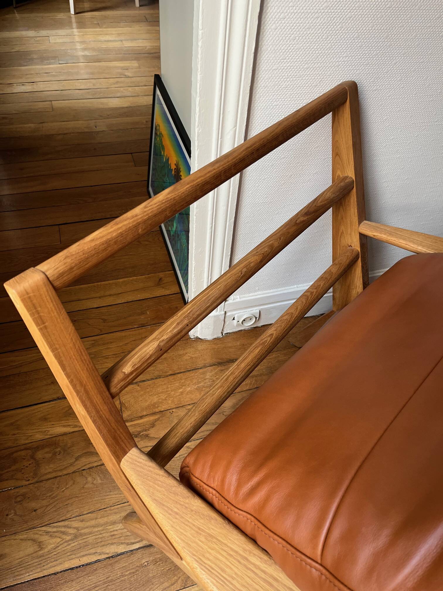 Viken habitat armchair cognac leather / rare