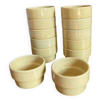 Set of 12 high-resistance stoneware pro ramekins