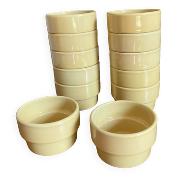 Lot de 12 ramequins pro  grès haute résistance