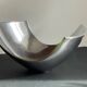 Vintage polished metal fruit bowl