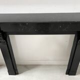 Napoleon III fireplace with a black marble corbel, 19th century.