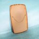Vintage organic mirror from the 1960s in teak, mid-century mirror.