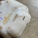 Moustiers salad bowl in cream and green earthenware, 18th century.