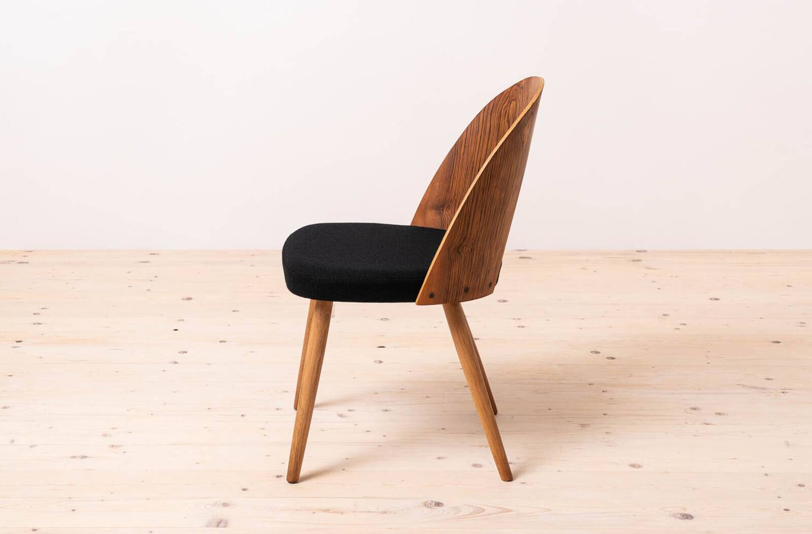 Set of 4 Mid Century Dining Chairs by A.Šuman, Reupholstered in KVADRAT