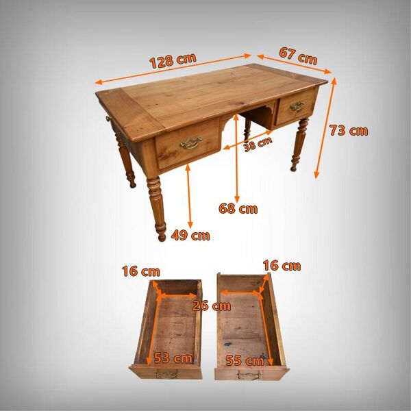 Table Bureau en Merisier, style Louis-Philippe – Fin XIXe