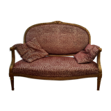 Louis XVI bench gilded wood